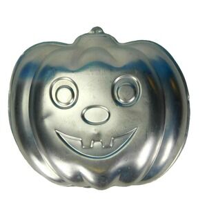 Wilton Jack-o-Lantern Halloween Cake Pan‎ 1987 #502-9414 12x10 Pumpkin